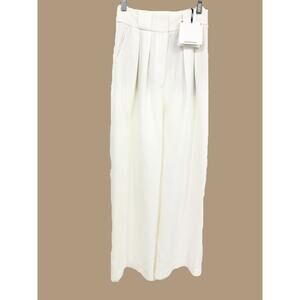 Massimo Dutti White Plain Style Elegant Style Pants Size 2 NWT